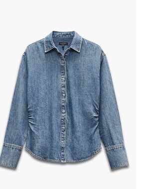 rag & bone Leah Ultra Featherweight Denim Button-Up Shirt